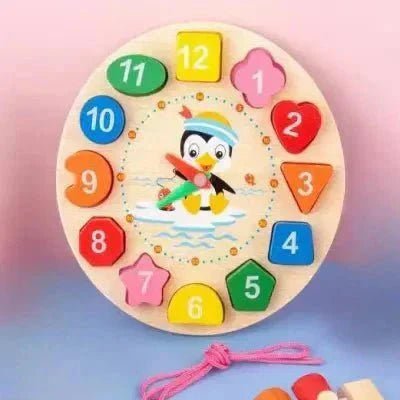 Jouet en Bois - WoodenToys™ - Horloge - Mon univers maman