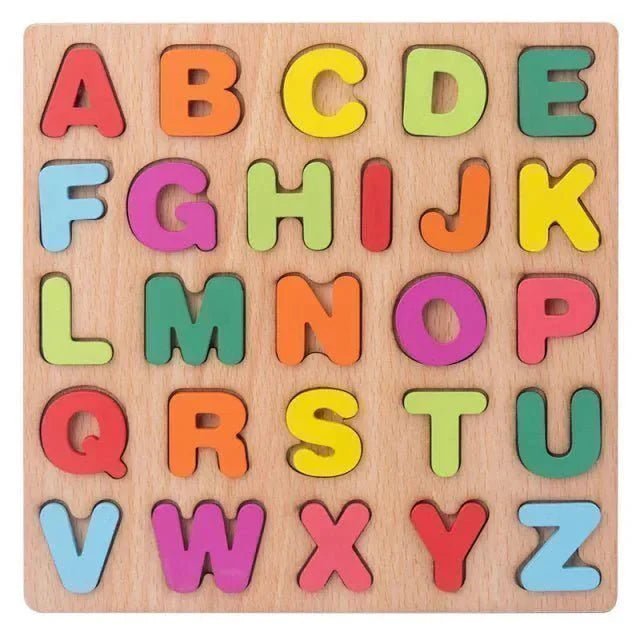 Puzzle en Bois - MontessoriToys™ - Alphabet - Mon univers maman